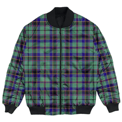 Clan Stevenson Tartan Bomber Jacket GB23 Stevenson Tartan Tartan Bomber Jacket