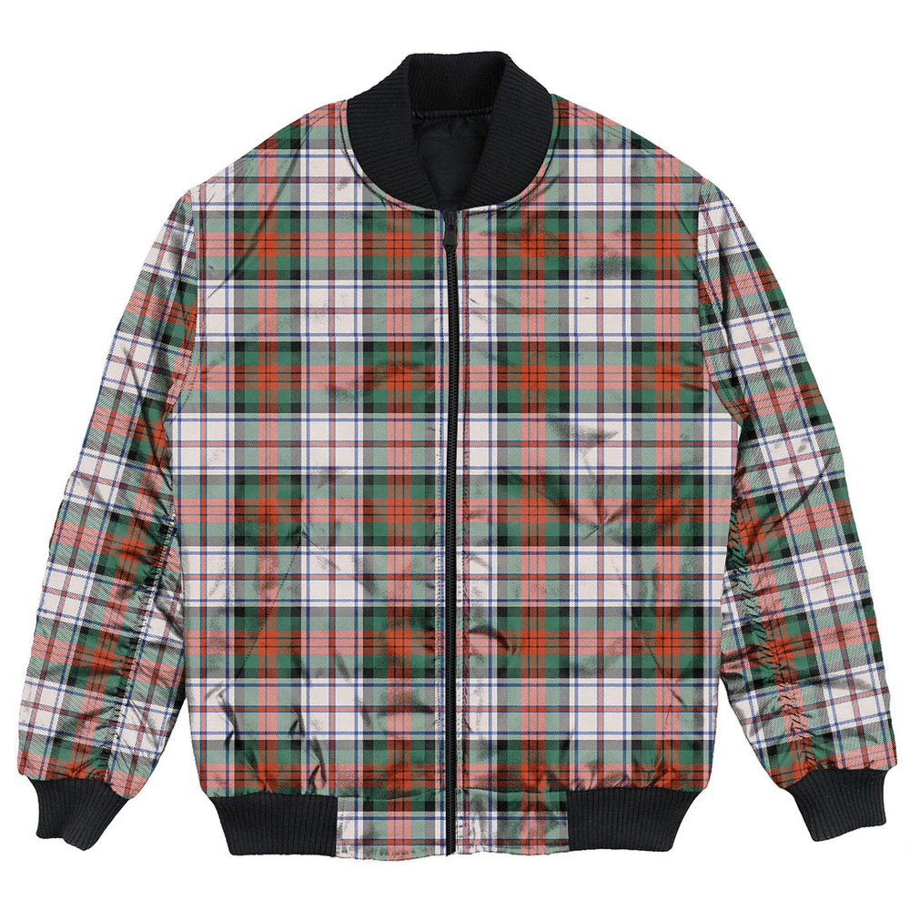 Clan MacDuff Dress Ancient Tartan Bomber Jacket IK88 MacDuff Dress Ancient Tartan Tartan Bomber Jacket