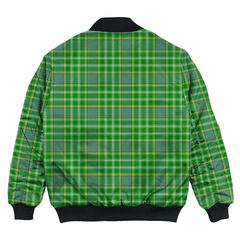 Clan Currie Tartan Bomber Jacket PP19 Currie Tartan Tartan Bomber Jacket