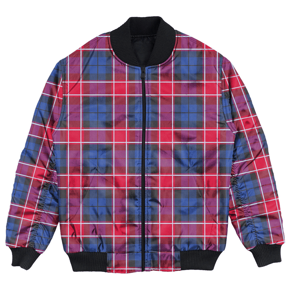 Clan Graham of Menteith Red Tartan Bomber Jacket TE33 Graham of Menteith Red Tartan Tartan Bomber Jacket