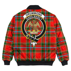 Clan Clan Drummond of Perth Tartan Crest Bomber Jacket XD88 Drummond of Perth Tartan Tartan Bomber Jacket