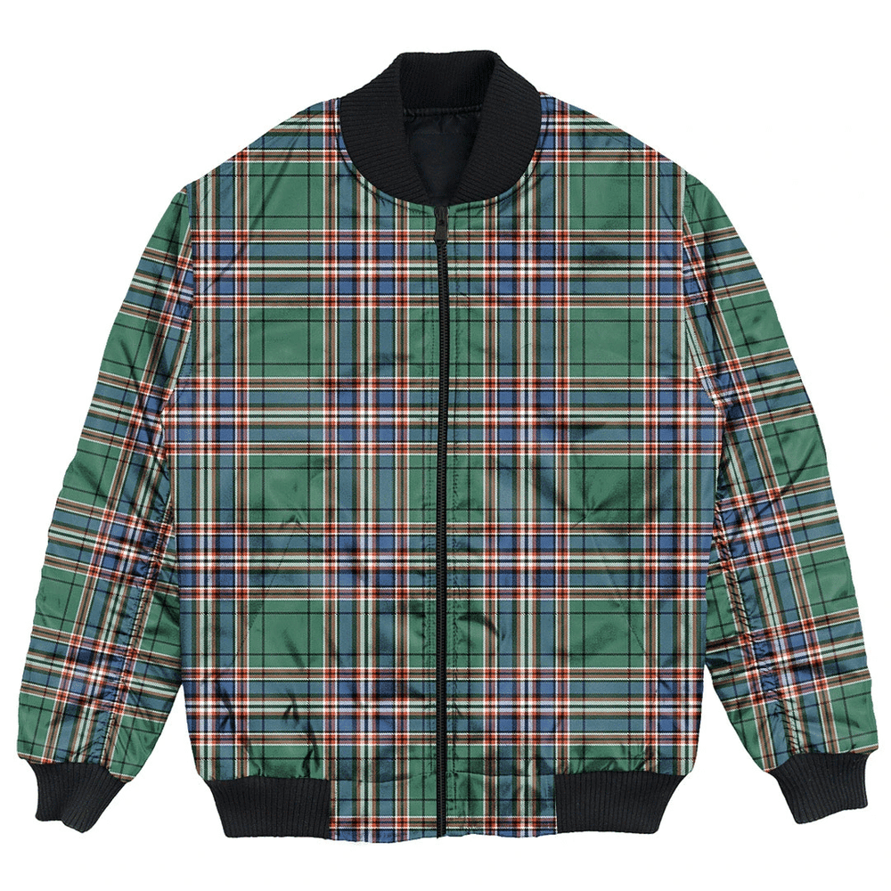 Clan MacFarlane Hunting Ancient Tartan Bomber Jacket JA36 MacFarlane Hunting Ancient Tartan Tartan Bomber Jacket