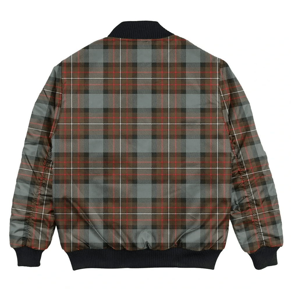 Clan Fergusson Weathered Tartan Bomber Jacket WA46 Fergusson Weathered Tartan Tartan Bomber Jacket
