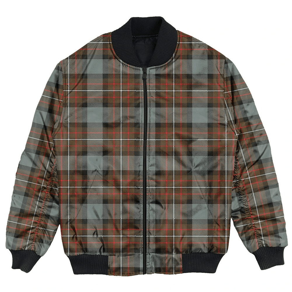 Clan Fergusson Weathered Tartan Bomber Jacket WA46 Fergusson Weathered Tartan Tartan Bomber Jacket