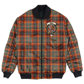 Clan Innes Ancient Tartan Crest Bomber Jacket SR66 Innes Ancient Tartan Tartan Bomber Jacket