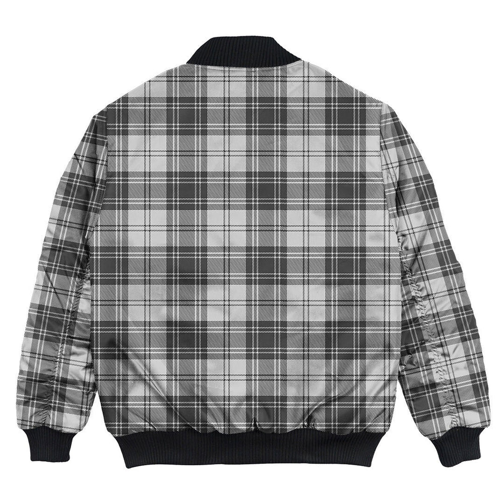 Clan Douglas Grey Modern Tartan Bomber Jacket YA38 Douglas Grey Modern Tartan Tartan Bomber Jacket