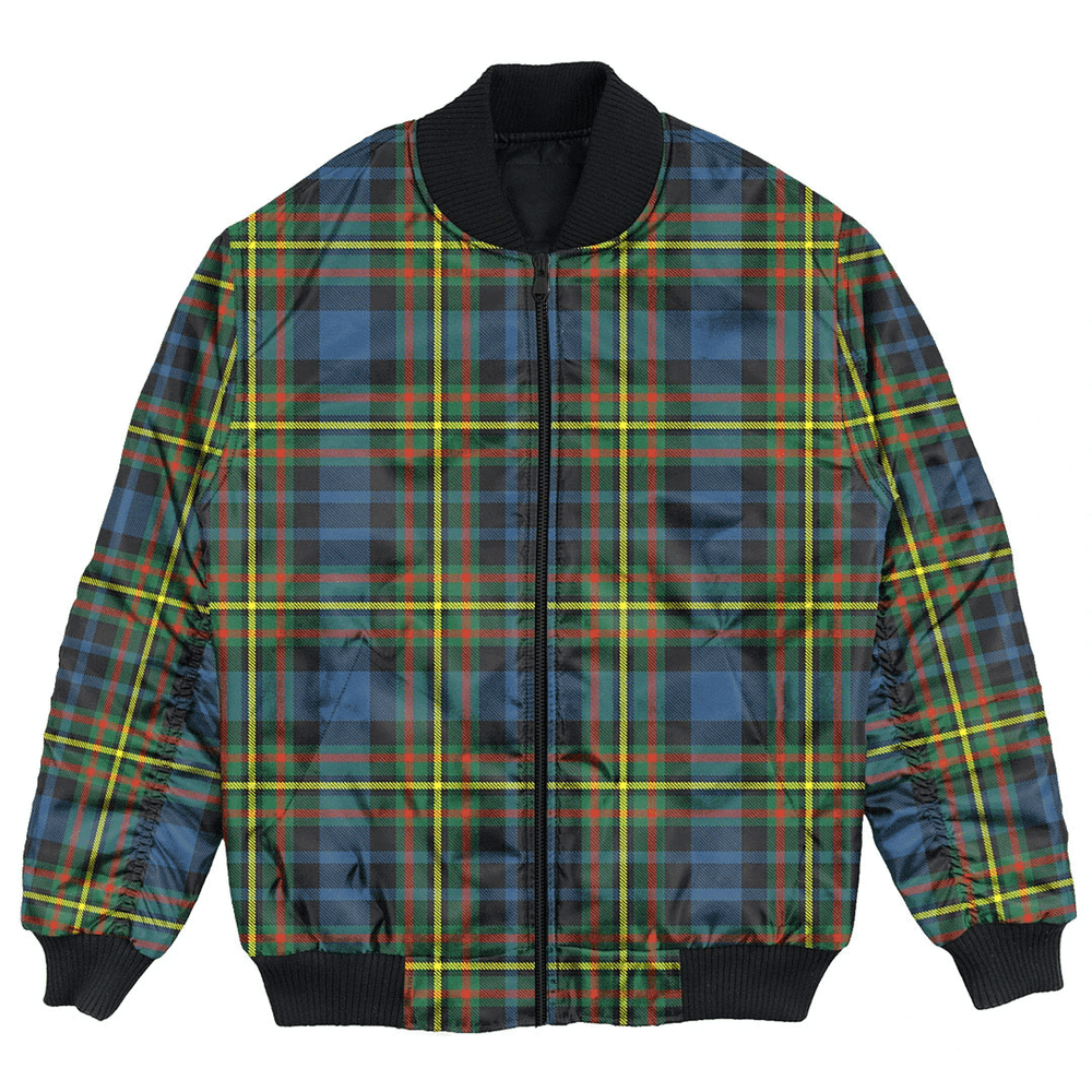 Clan MacLellan Ancient Tartan Bomber Jacket GI74 MacLellan Ancient Tartan Tartan Bomber Jacket