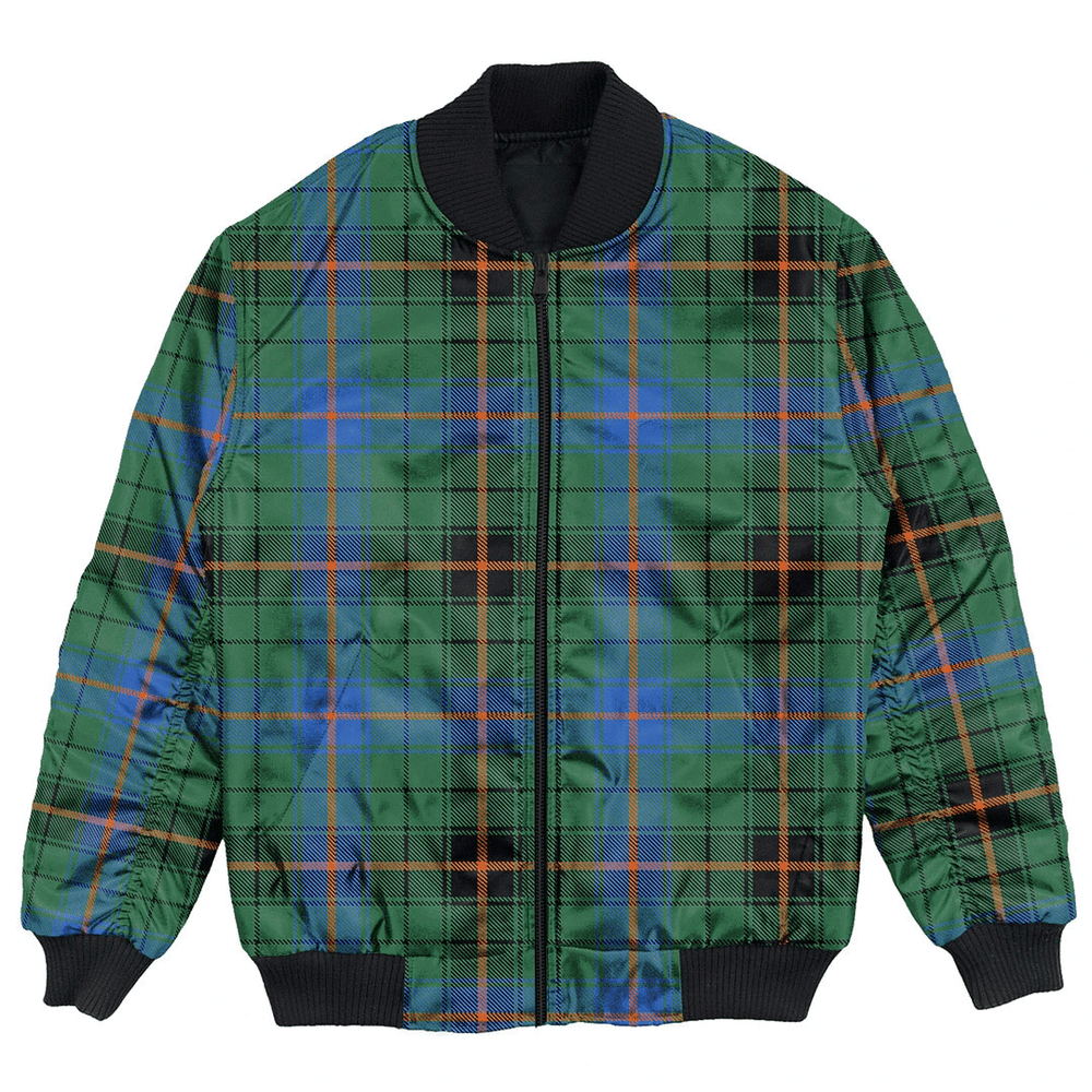 Clan Davidson Ancient Tartan Bomber Jacket UZ46 Davidson Ancient Tartan Tartan Bomber Jacket