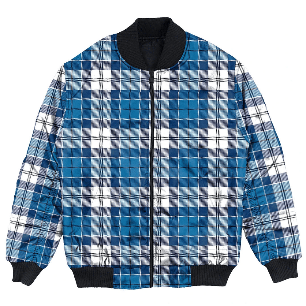 Clan Strathclyde District Tartan Bomber Jacket YQ99 Strathclyde District Tartan Tartan Bomber Jacket