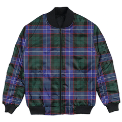 Clan Hunter Modern Tartan Bomber Jacket PK35 Hunter Modern Tartan Tartan Bomber Jacket