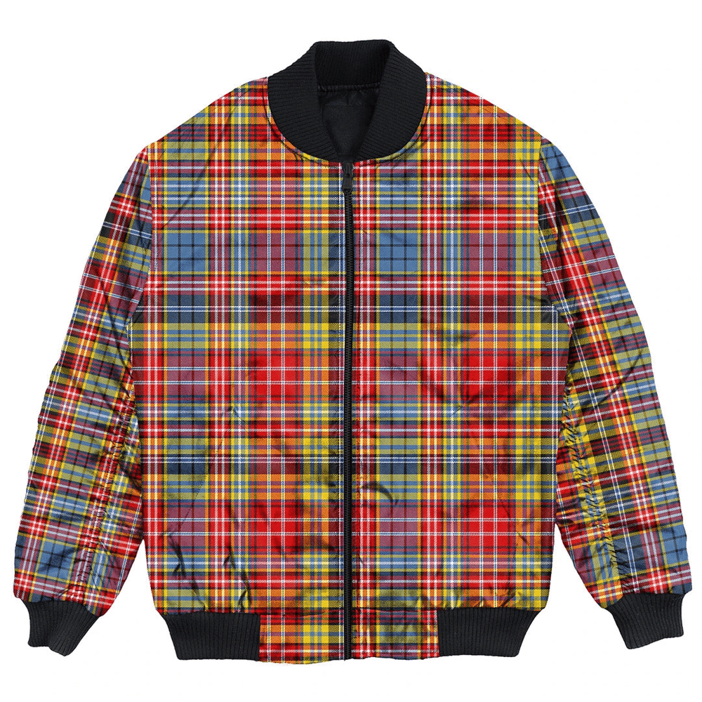 Clan Ogilvie Tartan Bomber Jacket PS79 Ogilvie Tartan Tartan Bomber Jacket