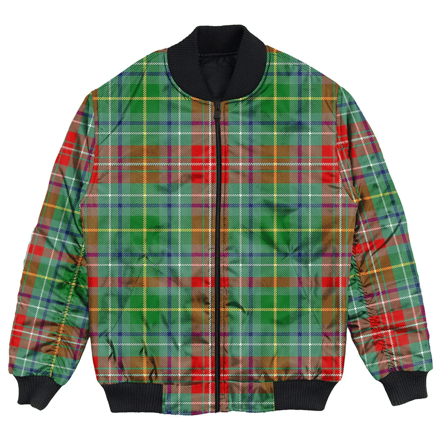 Clan Muirhead Tartan Bomber Jacket RN62 Muirhead Tartan Tartan Bomber Jacket