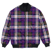 Clan MacDonald Dress Modern Tartan Bomber Jacket TZ67 MacDonald Dress Modern Tartan Tartan Bomber Jacket