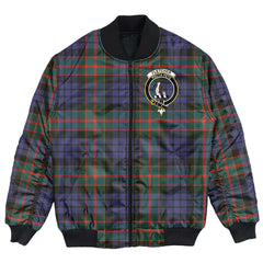 Clan Fletcher of Dunans Tartan Crest Bomber Jacket OS54 Fletcher of Dunans Tartan Tartan Bomber Jacket