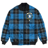 Clan Ramsay Blue Ancient Tartan Crest Bomber Jacket YP44 Ramsay Blue Ancient Tartan Tartan Bomber Jacket