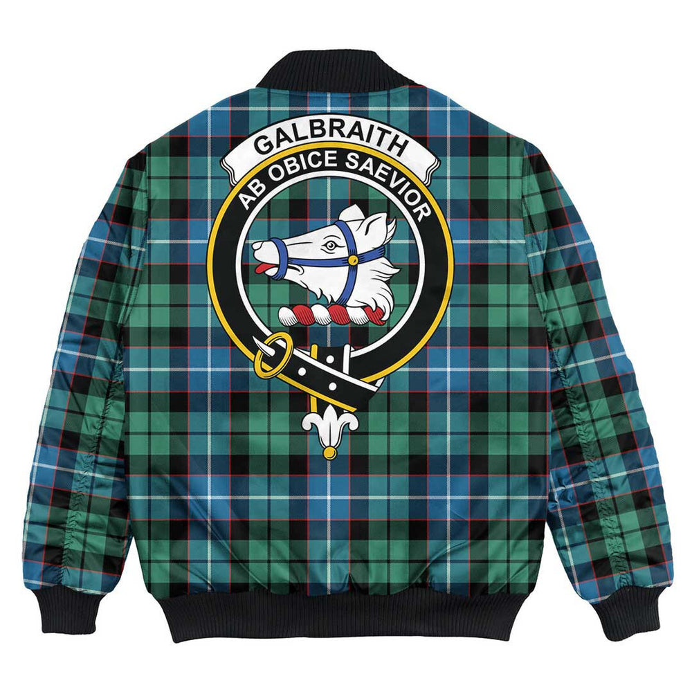 Clan Galbraith Ancient Tartan Crest Bomber Jacket CP11 Galbraith Ancient Tartan Tartan Bomber Jacket