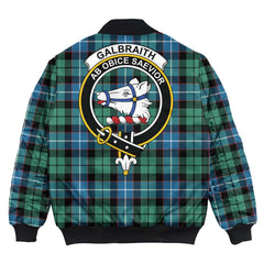 Clan Galbraith Ancient Tartan Crest Bomber Jacket CP11 Galbraith Ancient Tartan Tartan Bomber Jacket