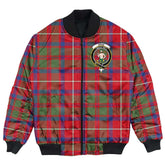 Clan Shaw Red Modern Tartan Crest Bomber Jacket KC92 Shaw Red Modern Tartan Tartan Bomber Jacket