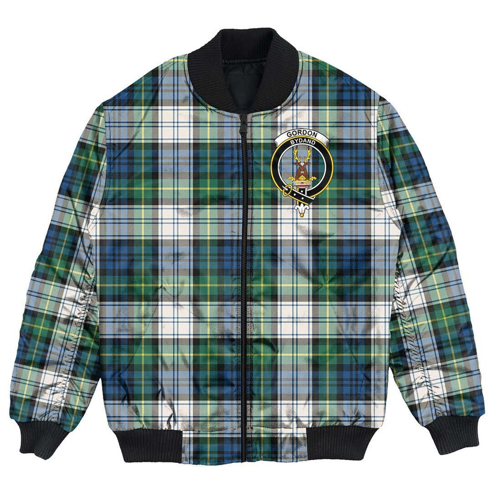 Clan Gordon Dress Ancient Tartan Crest Bomber Jacket RU30 Gordon Dress Ancient Tartan Tartan Bomber Jacket