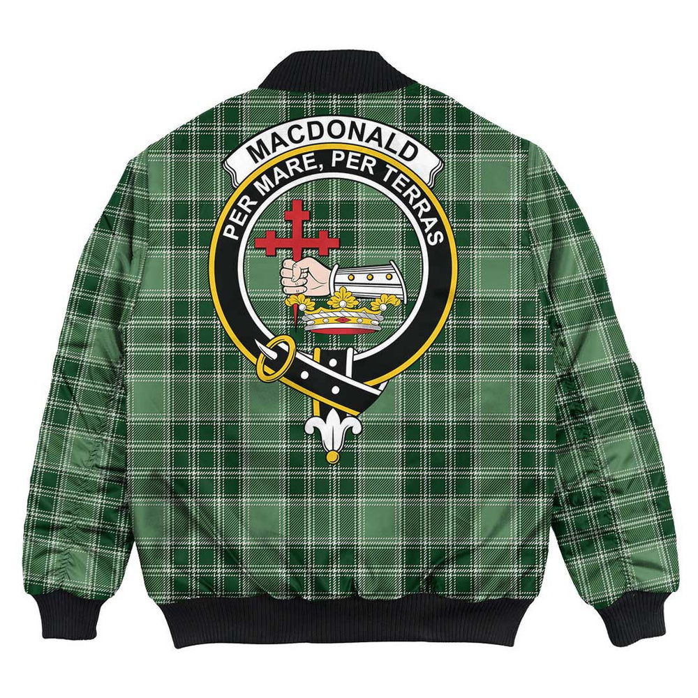 Clan MacDonald Lord of the Isles Hunting Tartan Crest Bomber Jacket EC71 MacDonald Lord of the Isles Hunting Tartan Tartan Bomber Jacket