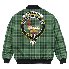 Clan MacDonald Lord of the Isles Hunting Tartan Crest Bomber Jacket EC71 MacDonald Lord of the Isles Hunting Tartan Tartan Bomber Jacket