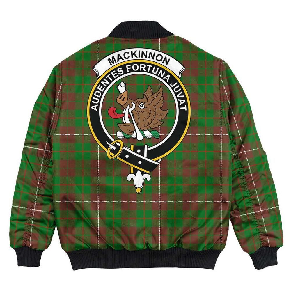 Clan MacKinnon Hunting Modern Tartan Crest Bomber Jacket RL50 MacKinnon Hunting Modern Tartan Tartan Bomber Jacket