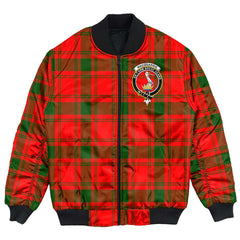Clan MacQuarrie Modern Tartan Crest Bomber Jacket ZV85 MacQuarrie Modern Tartan Tartan Bomber Jacket