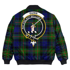 Clan Gunn Modern Tartan Crest Bomber Jacket AT27 Gunn Modern Tartan Tartan Bomber Jacket