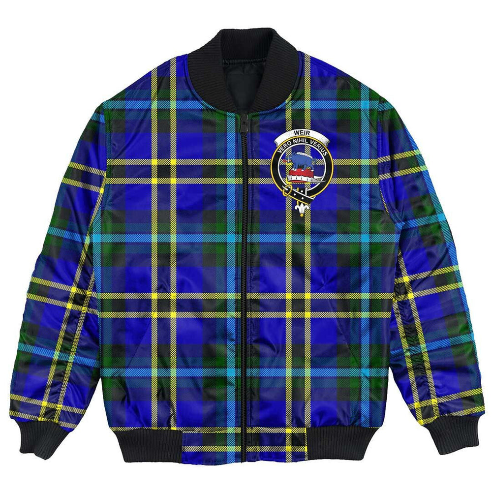 Clan Weir Modern Tartan Crest Bomber Jacket MX21 Weir Modern Tartan Tartan Bomber Jacket
