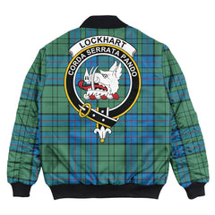 Clan Lockhart Tartan Crest Bomber Jacket IF46 Lockhart Tartan Tartan Bomber Jacket
