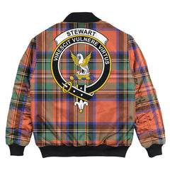 Clan Stewart Royal Ancient Tartan Crest Bomber Jacket OQ10 Stewart Royal Ancient Tartan Tartan Bomber Jacket