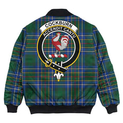 Clan Cockburn Ancient Tartan Crest Bomber Jacket LY55 Cockburn Ancient Tartan Tartan Bomber Jacket