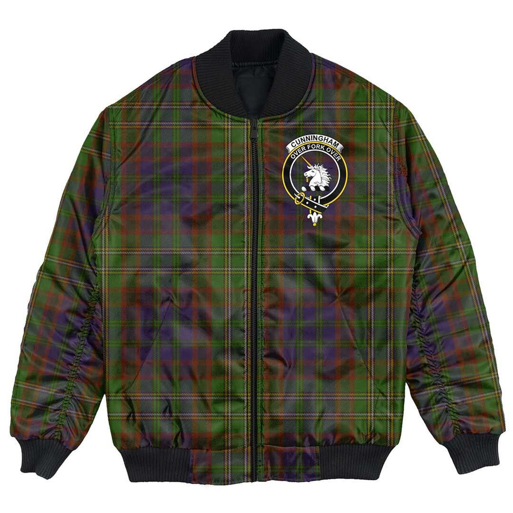 Clan Cunningham Hunting Modern Tartan Crest Bomber Jacket LN55 Cunningham Hunting Modern Tartan Tartan Bomber Jacket