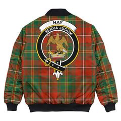 Clan Hay Ancient Tartan Crest Bomber Jacket XE26 Hay Ancient Tartan Tartan Bomber Jacket