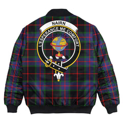 Clan Nairn Tartan Crest Bomber Jacket DP50 Nairn Tartan Tartan Bomber Jacket