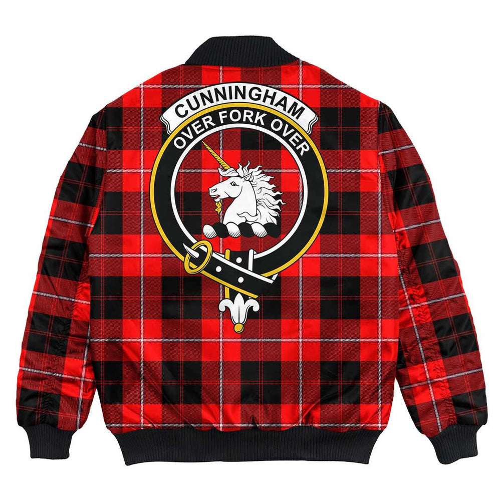 Clan Cunningham Modern Tartan Crest Bomber Jacket IO63 Cunningham Modern Tartan Tartan Bomber Jacket