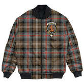 Clan Sutherland Weathered Tartan Crest Bomber Jacket YC69 Sutherland Weathered Tartan Tartan Bomber Jacket