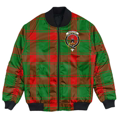 Clan Middleton Modern Tartan Crest Bomber Jacket