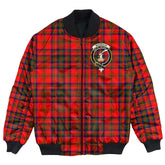 Clan Matheson Modern Tartan Crest Bomber Jacket AW41 Matheson Modern Tartan Tartan Bomber Jacket
