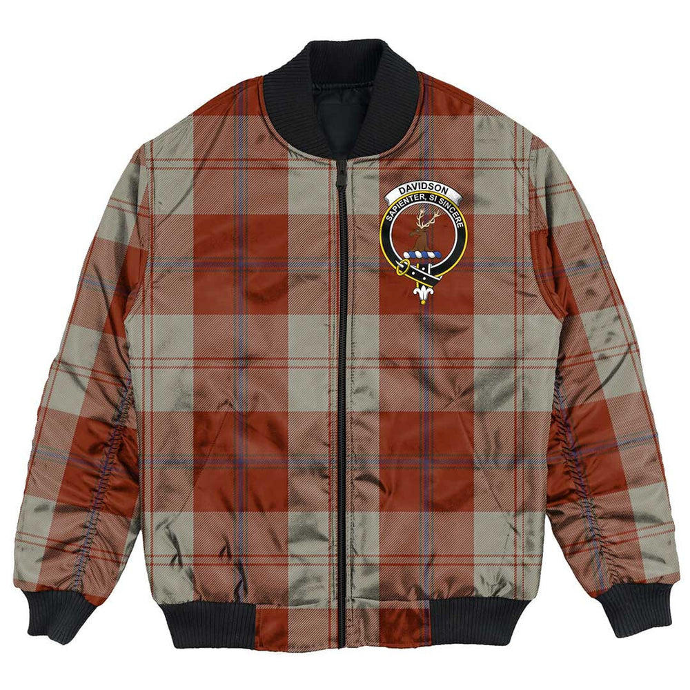 Clan Clan Davidson Dress Dancers Tartan Crest Bomber Jacket FV92 Davidson Dress Dancers Tartan Tartan Bomber Jacket