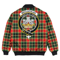 Clan MacLachlan Hunting Modern Tartan Crest Bomber Jacket VW33 MacLachlan Hunting Modern Tartan Tartan Bomber Jacket