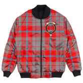 Clan Moubray Tartan Crest Bomber Jacket OI50 Moubray Tartan Tartan Bomber Jacket