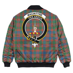 Clan MacIntyre Ancient Tartan Crest Bomber Jacket RU93 MacIntyre Ancient Tartan Tartan Bomber Jacket