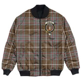 Clan MacIntyre Hunting Weathered Tartan Crest Bomber Jacket DW78 MacIntyre Hunting Weathered Tartan Tartan Bomber Jacket