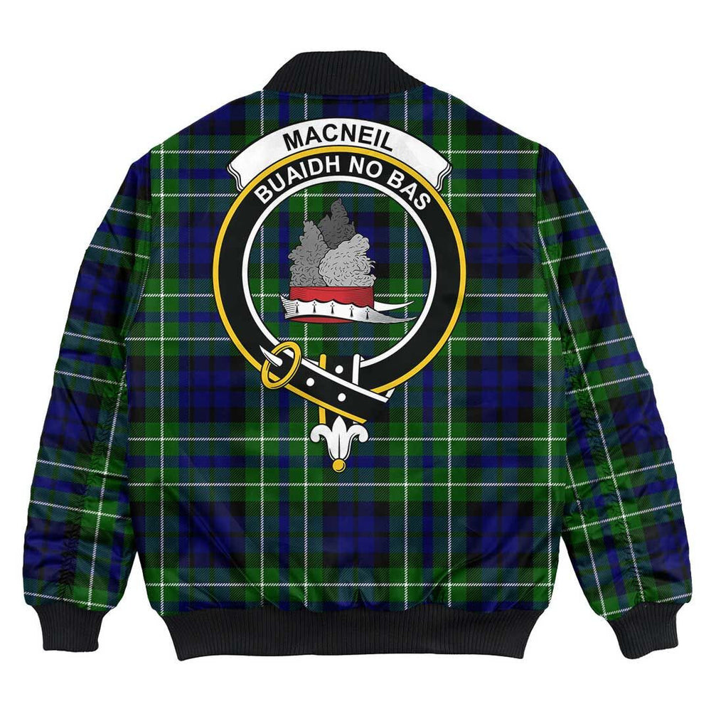 Clan MacNeil of Colonsay Modern Tartan Crest Bomber Jacket EL60 MacNeil of Colonsay Modern Tartan Tartan Bomber Jacket