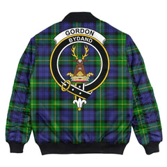 Clan Gordon Modern Tartan Crest Bomber Jacket YN96 Gordon Modern Tartan Tartan Bomber Jacket