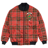 Clan Grant Weathered Tartan Crest Bomber Jacket OD85 Grant Weathered Tartan Tartan Bomber Jacket