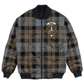 Clan MacKay Weathered Tartan Crest Bomber Jacket HK76 MacKay Weathered Tartan Tartan Bomber Jacket