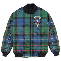 Clan MacRae Hunting Ancient Tartan Crest Bomber Jacket TM31 MacRae Hunting Ancient Tartan Tartan Bomber Jacket