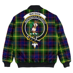 Clan Watson Modern Tartan Crest Bomber Jacket BC53 Watson Modern Tartan Tartan Bomber Jacket